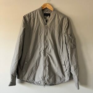 Bullhead‎ Denim Co Outerwear Bomber Jacket Mens Size M Gray Casual